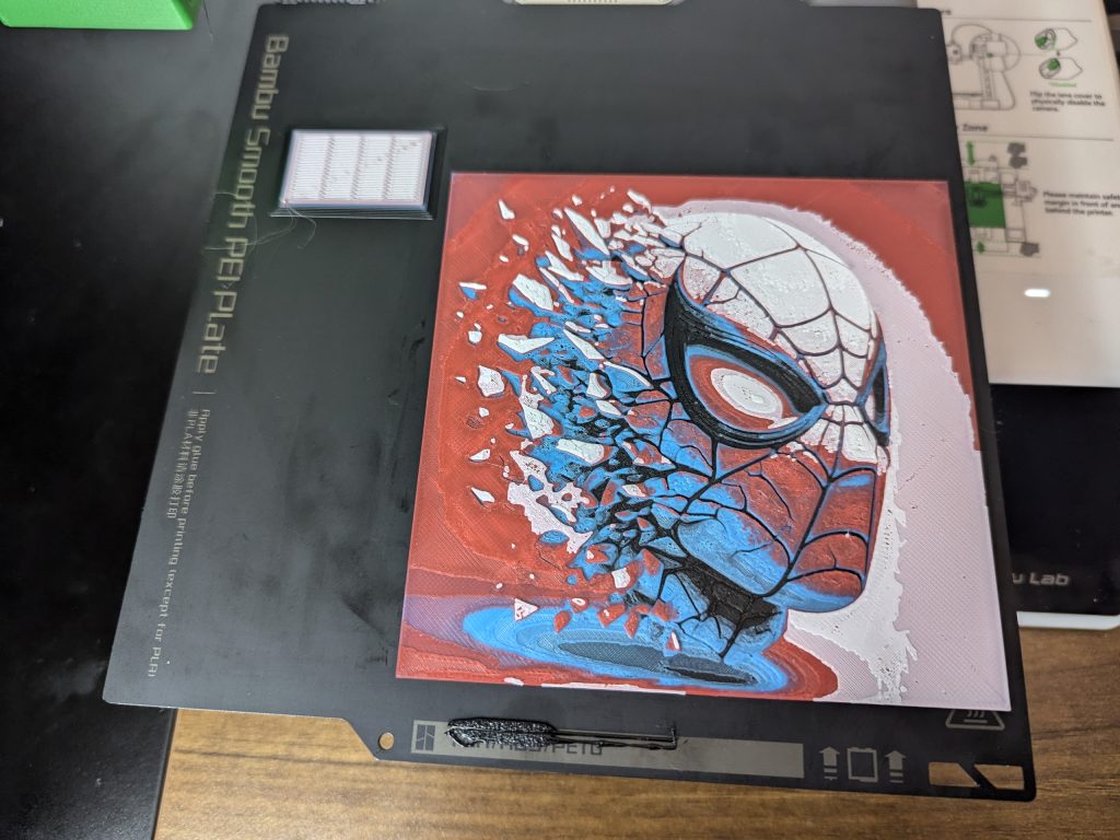 Spiderman 2D HueForge Art Print