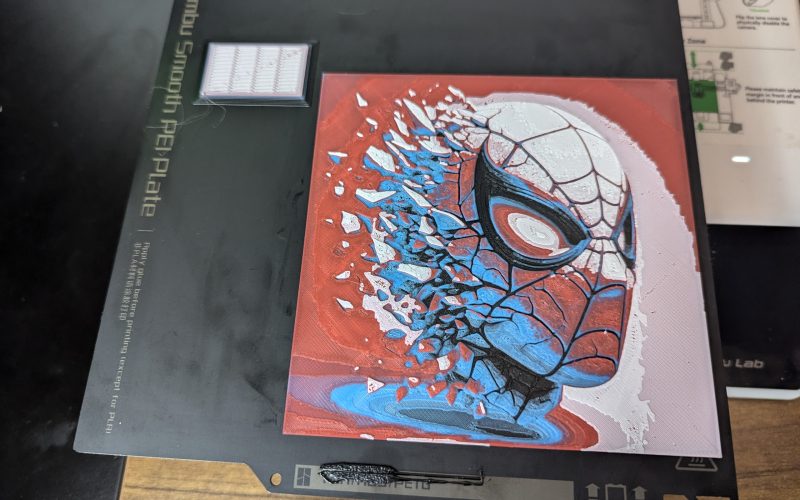 Spiderman 2D HueForge Art Print